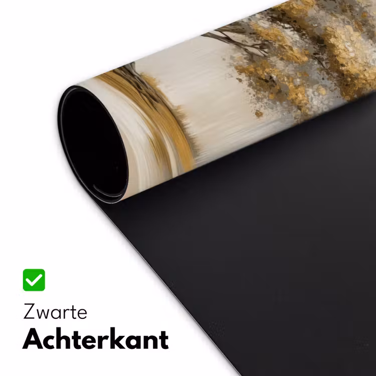 Boom - Bladeren - Abstract - Wit Muismat XXL klein -sfeer2