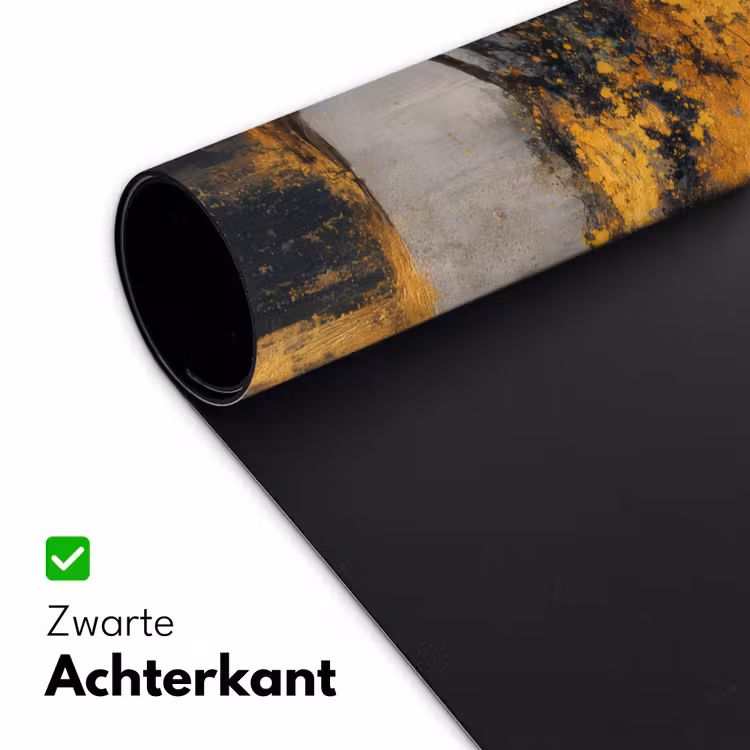 Boom - Bladeren - Goud - Abstract Muismat XXL klein -sfeer2