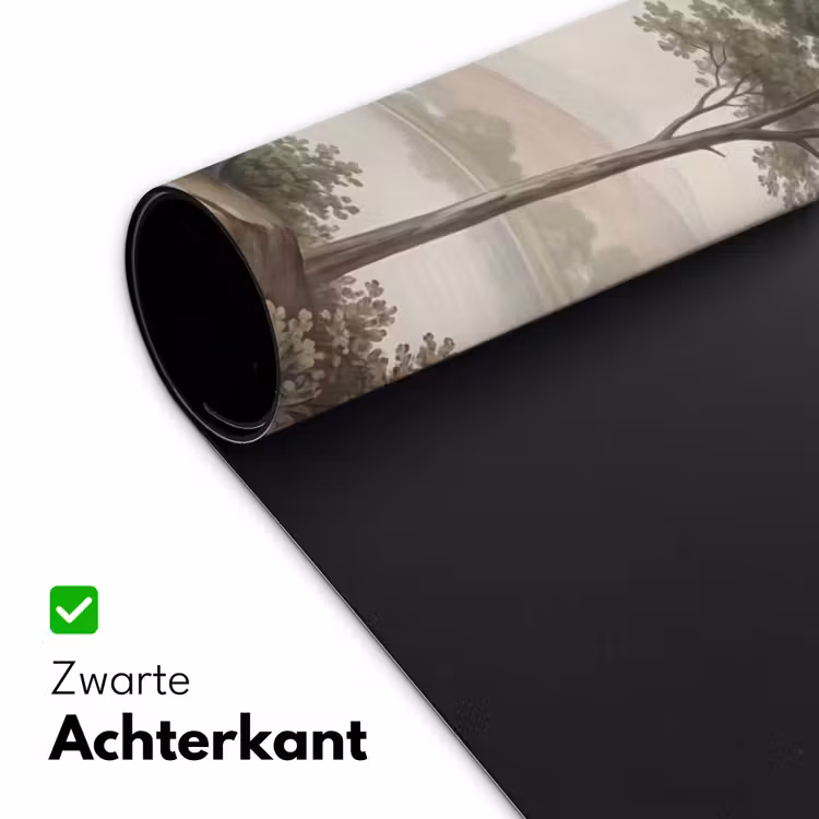 Bomen - Meer - Bergen - Illustratie Muismat XXL klein -sfeer2