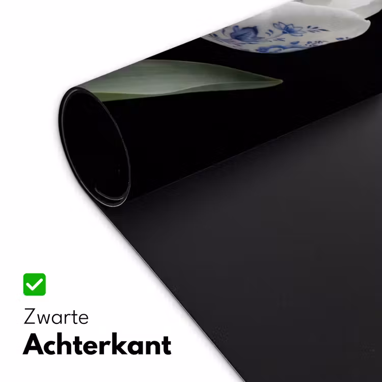 Tulp - Patroon - Blauw Muismat XXL klein -sfeer2