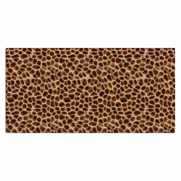 Schildpad - Patroon - Bruin Muismat XXL klein 681 -3d_leeg