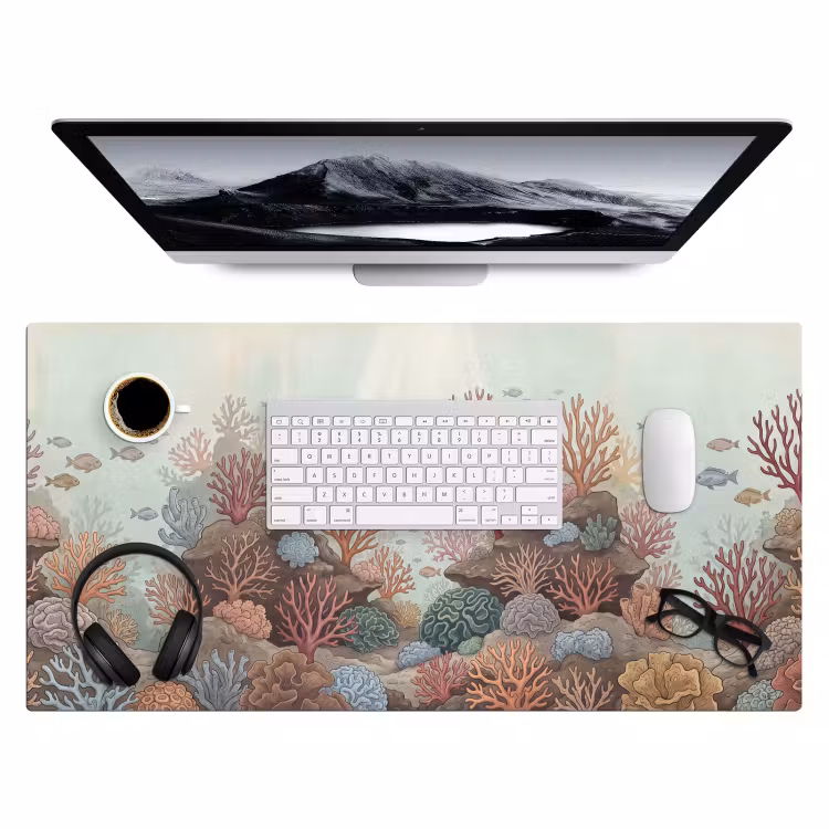 Onderwater - Koraal - Vis - Natuur Muismat XXL klein -3d