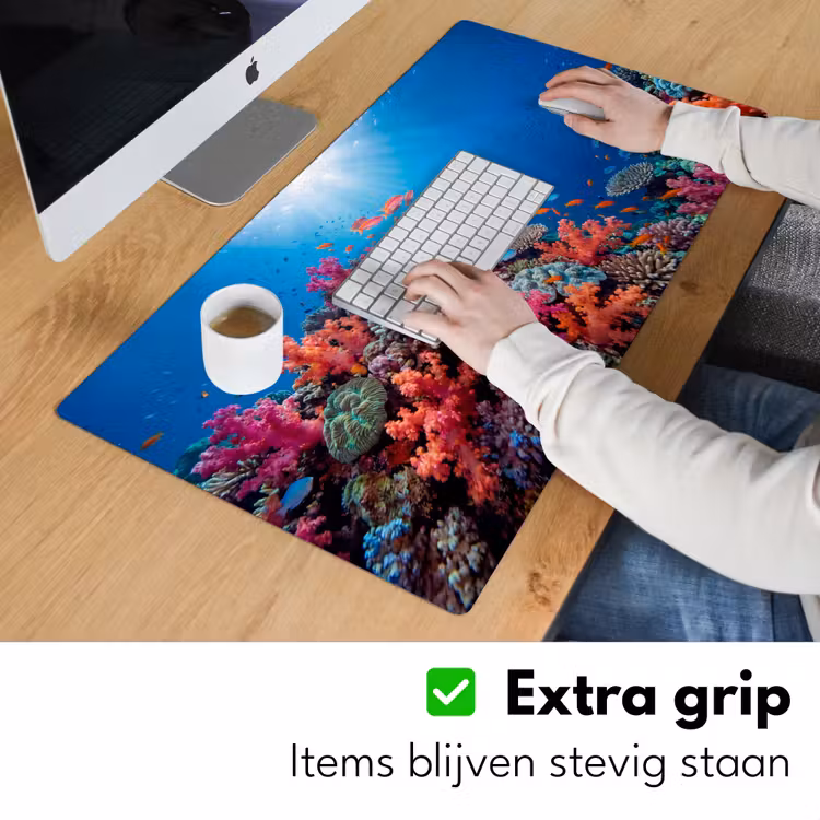 Onderwater - Koraalrif - Vissen - Oceaan - Natuur Muismat XXL klein -sfeer3