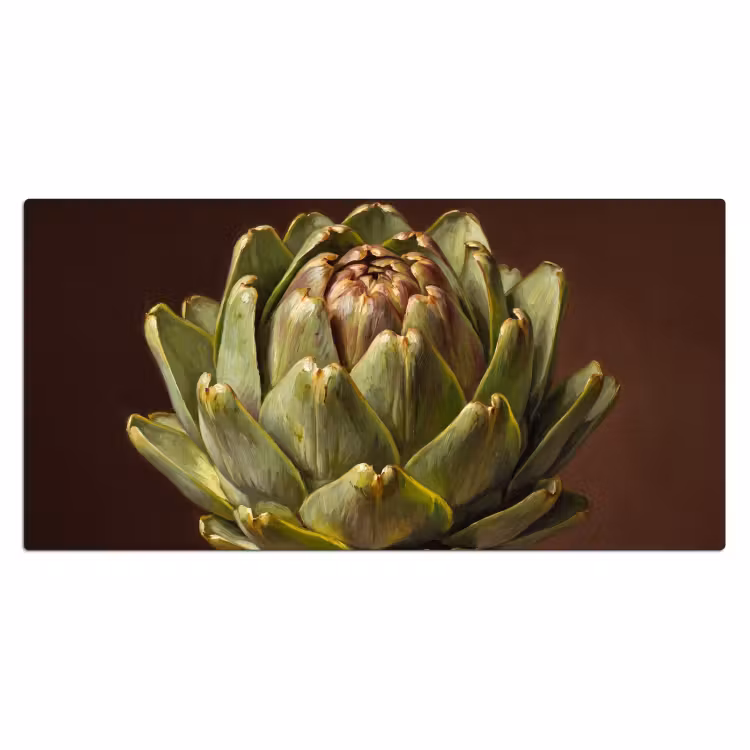 Desk Mat - Vegetable - Artichoke - Green - Groente - Artisjok - Groen Muismat XXL klein