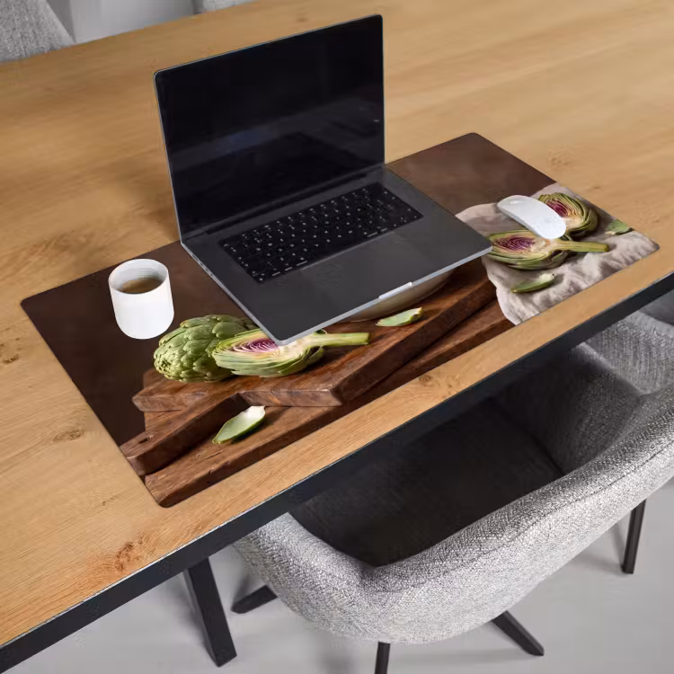 Desk Mat - Vegetables - Artichoke - Kitchen - Groenten - Artisjok - Keuken Muismat XXL klein