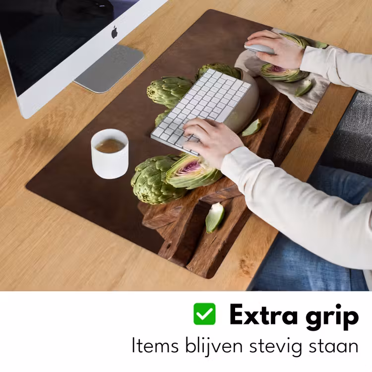 Desk Mat - Vegetables - Artichoke - Kitchen - Groenten - Artisjok - Keuken Muismat XXL klein