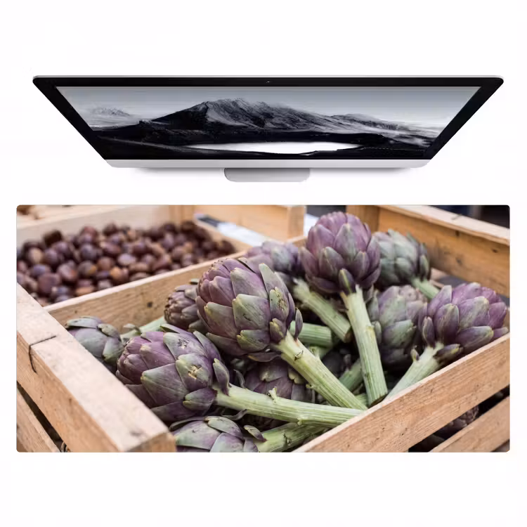 Desk Mat - Vegetables - Market - Fresh - Groenten - Markt - Vers Muismat XXL klein