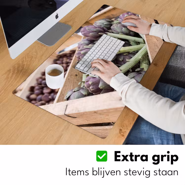 Desk Mat - Vegetables - Market - Fresh - Groenten - Markt - Vers Muismat XXL klein