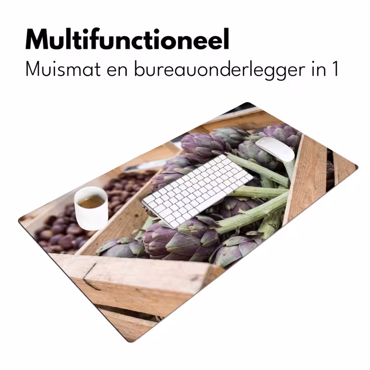 Desk Mat - Vegetables - Market - Fresh - Groenten - Markt - Vers Muismat XXL klein