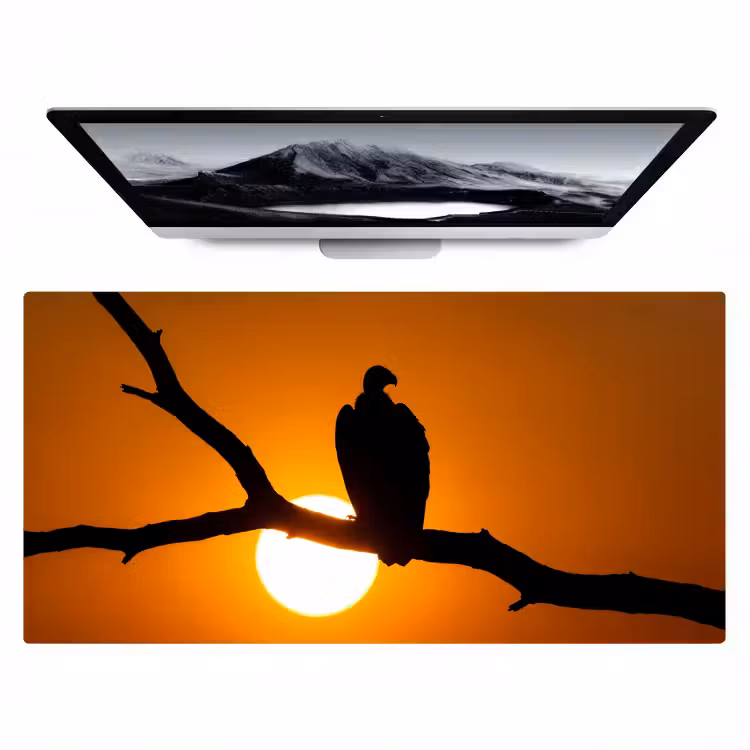 Gier - Tak - Zon - Oranje Muismat XXL klein -zzz3d