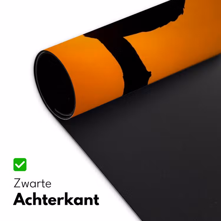 Gier - Tak - Zon - Oranje Muismat XXL klein -sfeer2