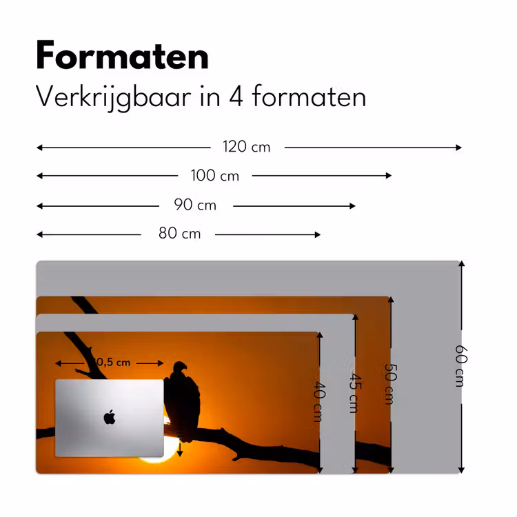Gier - Tak - Zon - Oranje Muismat XXL klein -sfeer5