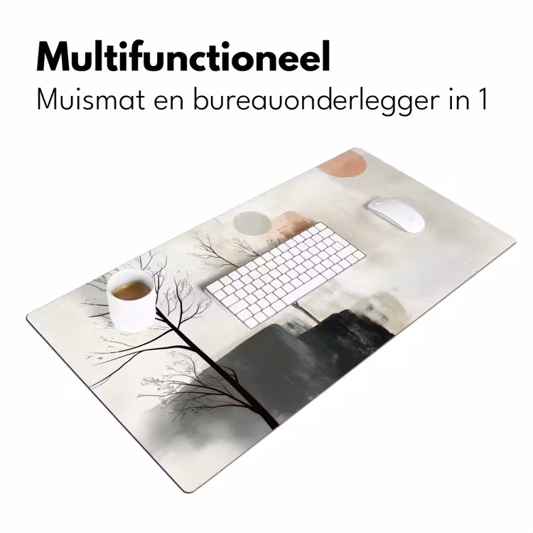 Wabi sabi - Beige - Plant Muismat XXL klein -sfeer4