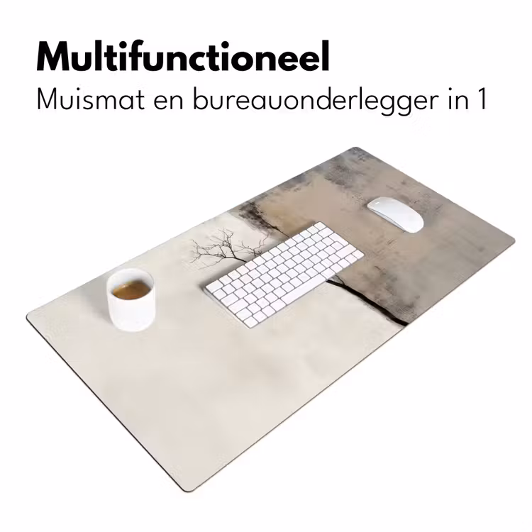 Wabi sabi - Plant - Beige Muismat XXL klein -sfeer4