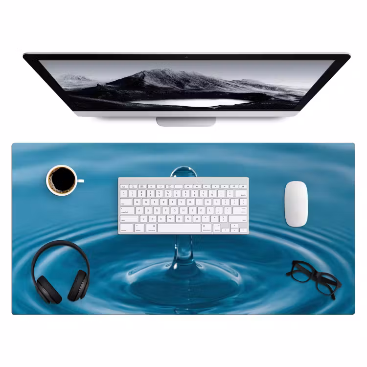 Waterdruppel - Water - Oppervlakte Muismat XXL klein -3d