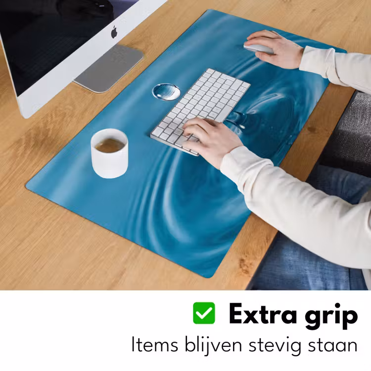 Waterdruppel - Water - Oppervlakte Muismat XXL klein -sfeer3
