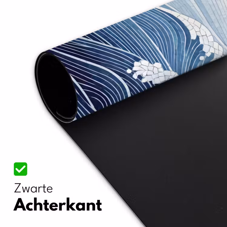 Water - Mozaïek - Landschap - Modern - Blauw Muismat XXL klein -sfeer2