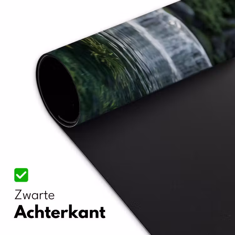 Beek - Waterval - Natuur - Groen Muismat XXL klein -sfeer2