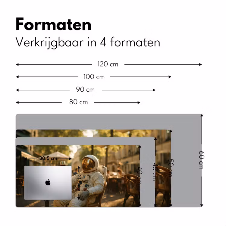 Wijn - Rood - Terras - Koffie Muismat XXL klein -sfeer5