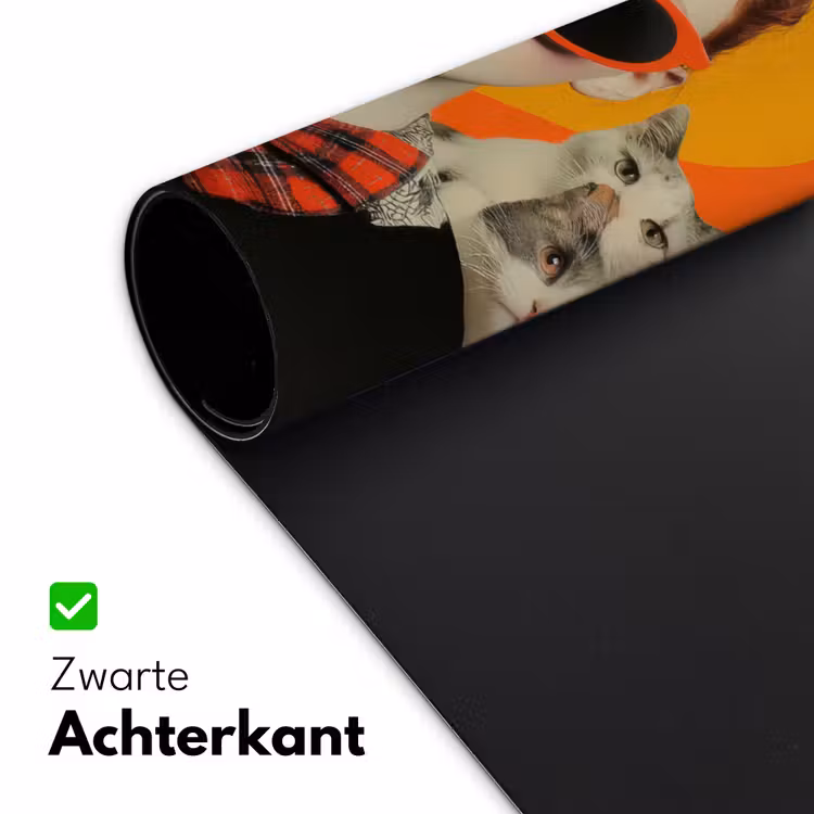 Vrouw - Bril - Strik - Retro Muismat XXL klein -sfeer2