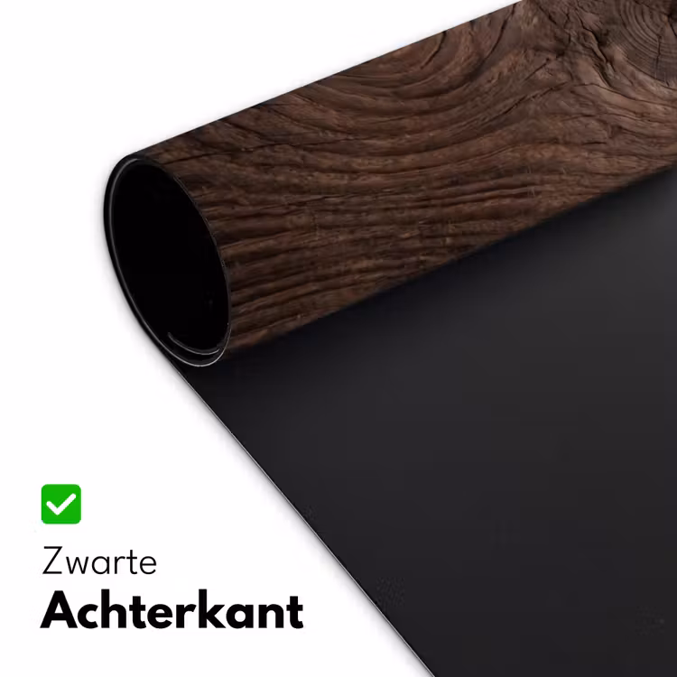 Houtnerf - Textuur - Patroon - Bruin - Rustiek Muismat XXL klein -sfeer2