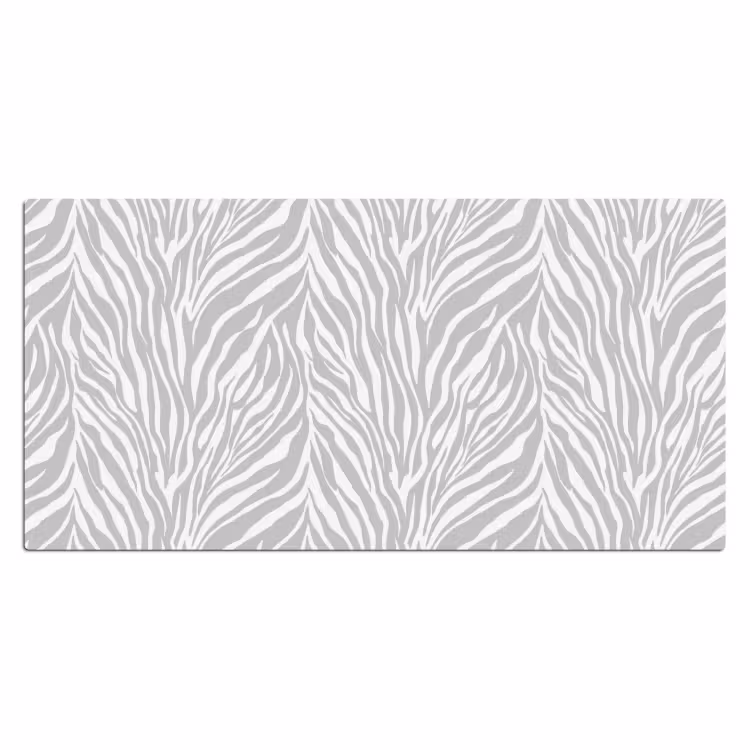 Zebra - Motief - Grijs Muismat XXL klein 681 -3d_leeg