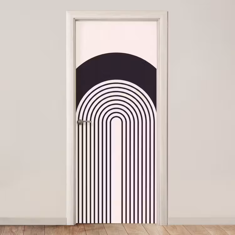 Door sticker - Abstract - Arch - Modern - Abstract - Boog - Modern deurposter klein