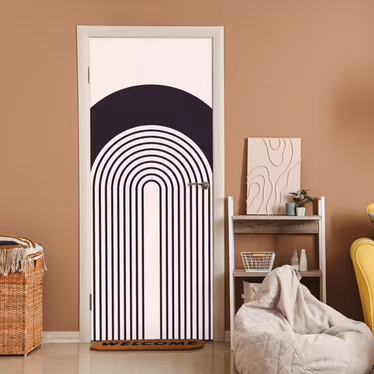 Door sticker - Abstract - Arch - Modern - Abstract - Boog - Modern deurposter klein