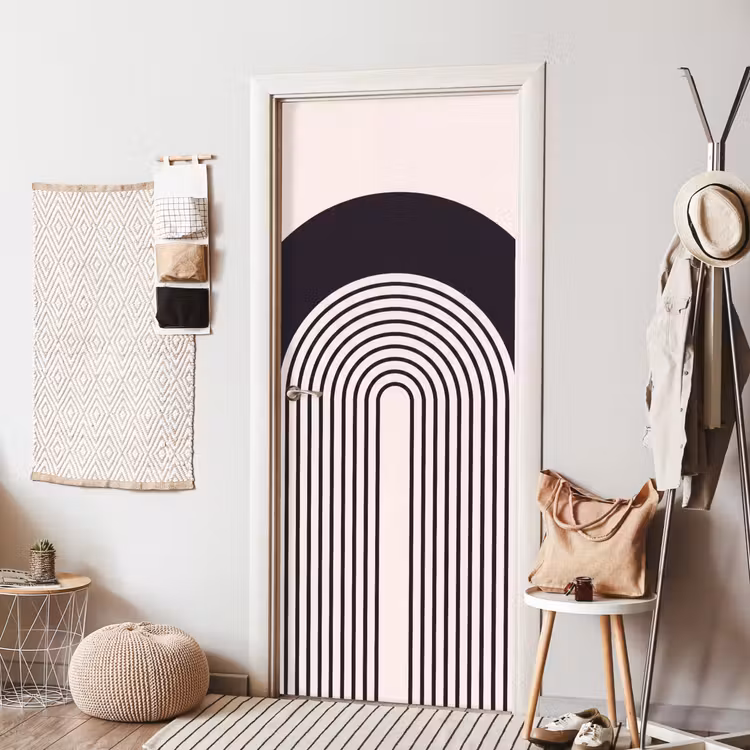 Door sticker - Abstract - Arch - Modern - Abstract - Boog - Modern deurposter klein