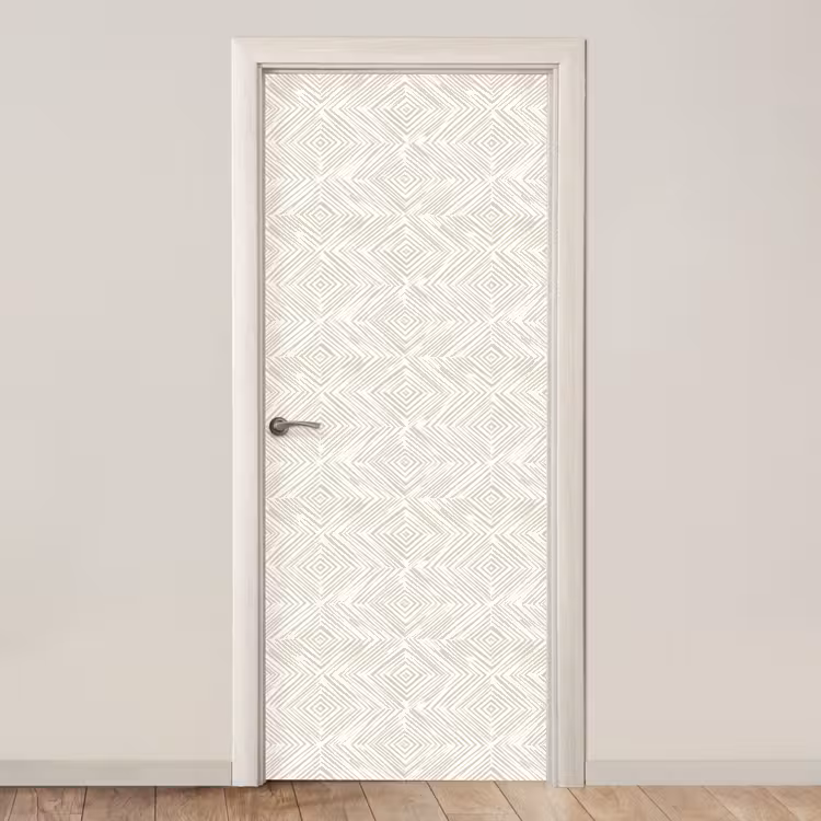 Abstract - Ruiten - Beige deurposter klein 289 -3d_beige