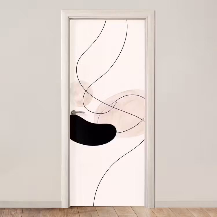 Door sticker - Abstract - Forms - Art - Abstract - Vormen - Kunst deurposter klein