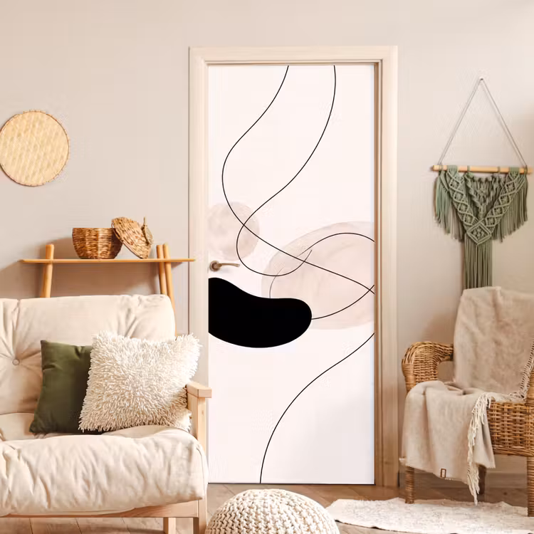Door sticker - Abstract - Forms - Art - Abstract - Vormen - Kunst deurposter klein