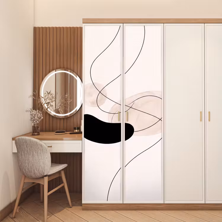 Door sticker - Abstract - Forms - Art - Abstract - Vormen - Kunst deurposter klein