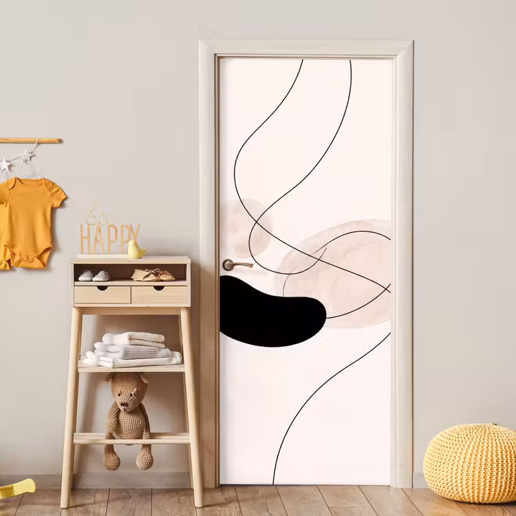 Door sticker - Abstract - Forms - Art - Abstract - Vormen - Kunst deurposter klein