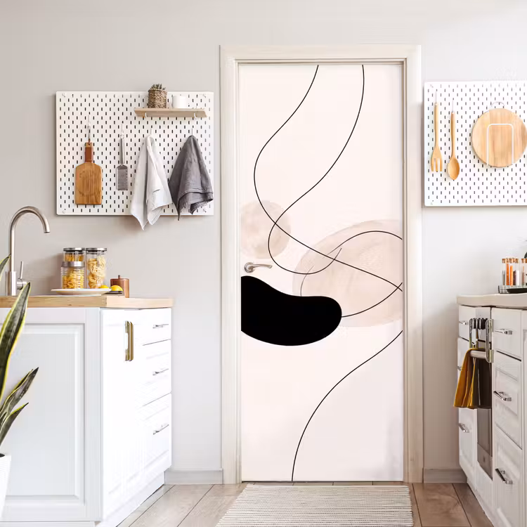 Door sticker - Abstract - Forms - Art - Abstract - Vormen - Kunst deurposter klein