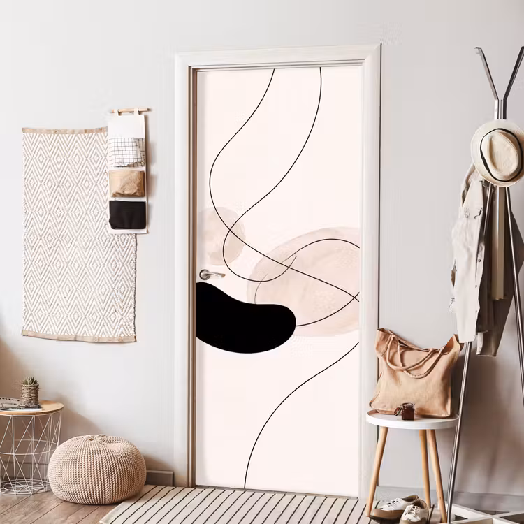 Door sticker - Abstract - Forms - Art - Abstract - Vormen - Kunst deurposter klein