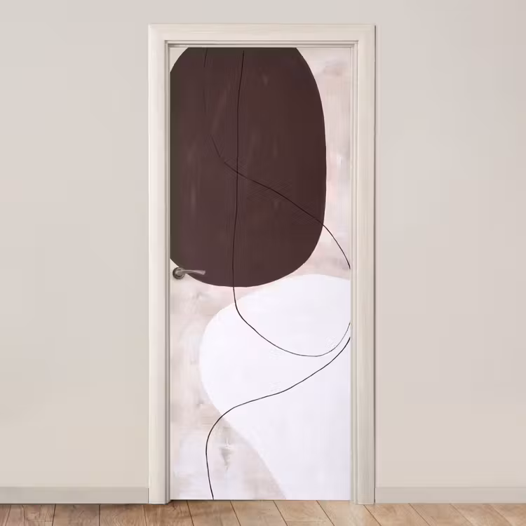 Door sticker - Abstract - Forms - Modern - Abstract - Vormen - Modern deurposter klein