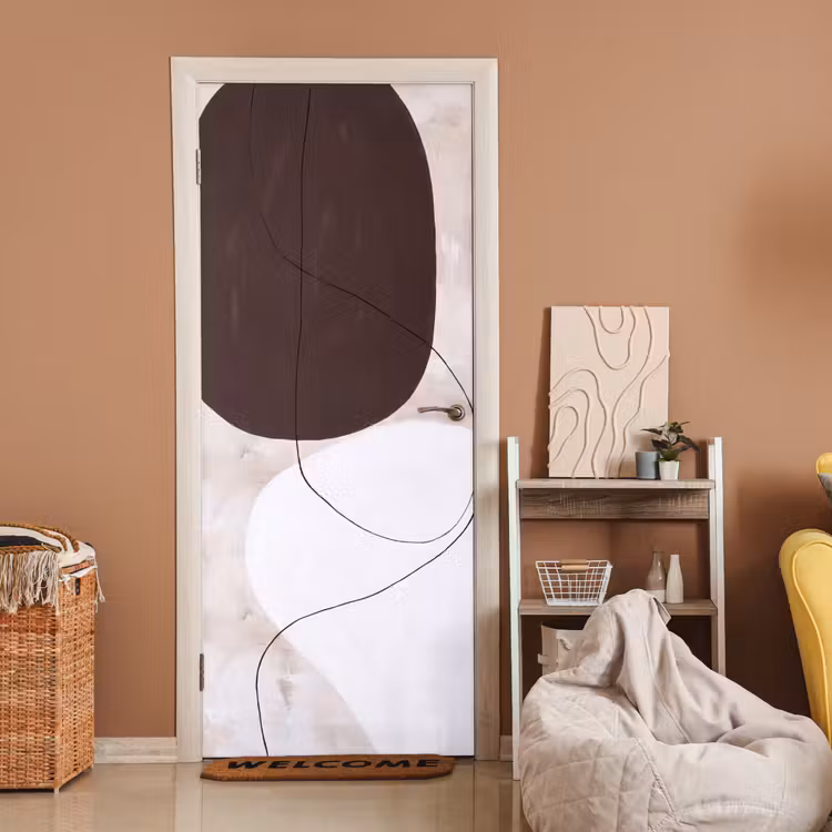 Door sticker - Abstract - Forms - Modern - Abstract - Vormen - Modern deurposter klein