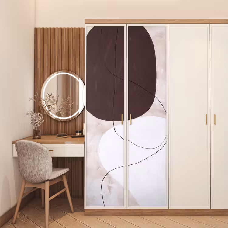 Door sticker - Abstract - Forms - Modern - Abstract - Vormen - Modern deurposter klein