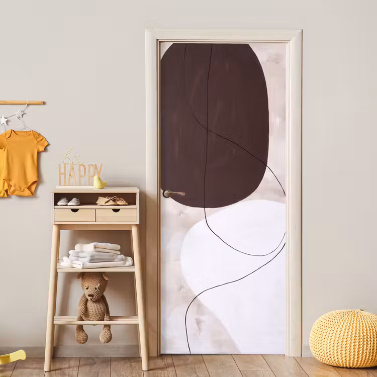 Door sticker - Abstract - Forms - Modern - Abstract - Vormen - Modern deurposter klein