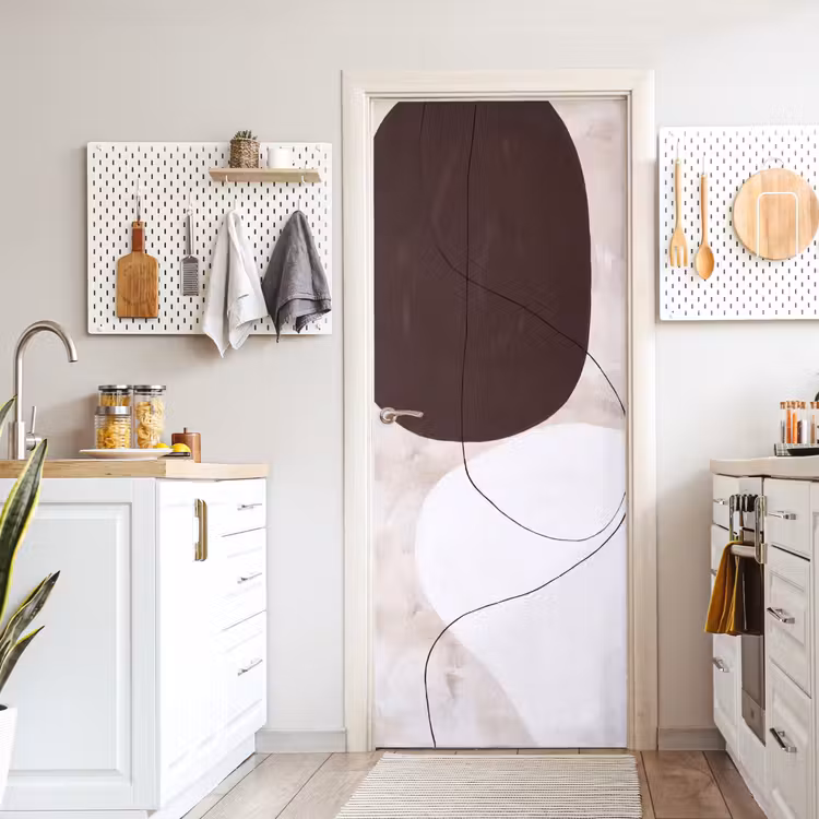 Door sticker - Abstract - Forms - Modern - Abstract - Vormen - Modern deurposter klein
