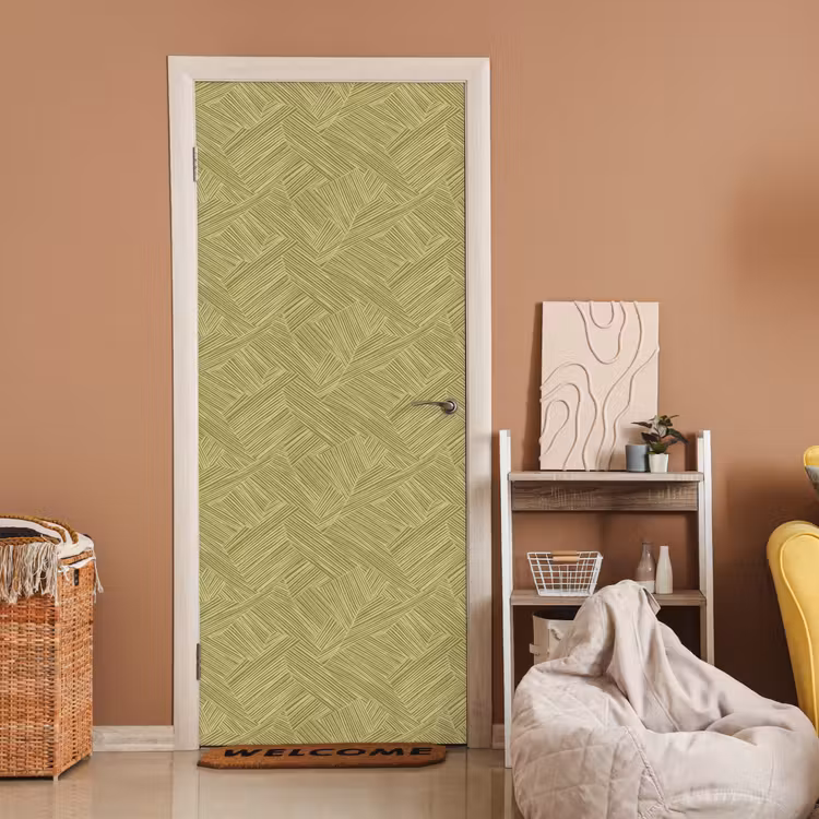 Abstract - Modern - Groen deurposter klein 289 -sfeer1