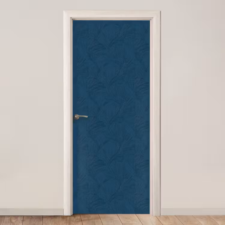 Abstract - Patroon - Donkerblauw - Elegant deurposter klein 289 -3d_beige