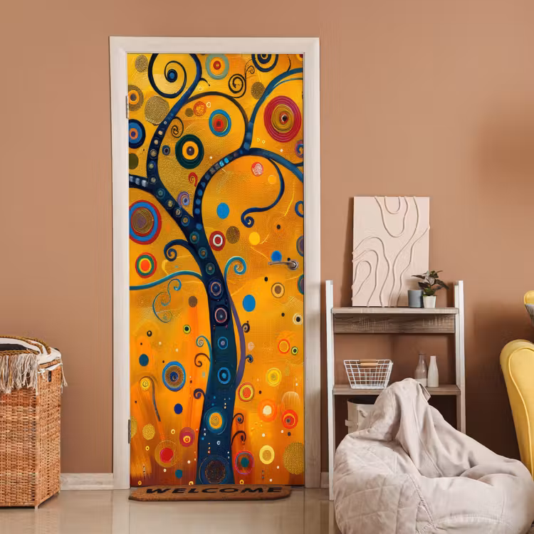 Abstract - Boom - Levensboom - Modern deurposter klein -sfeer1