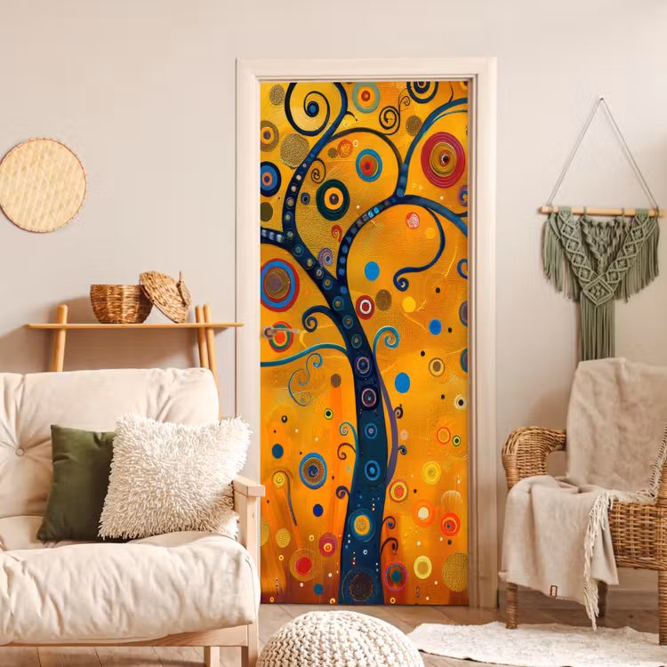 Abstract - Boom - Levensboom - Modern deurposter klein -sfeer2