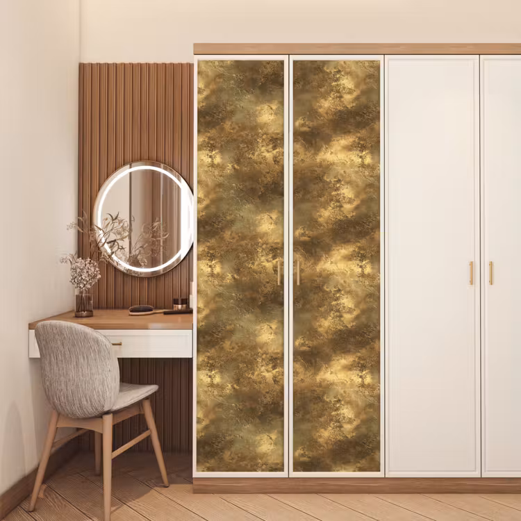 Antiek - Metaallook - Goud deurposter klein 289 -sfeer3