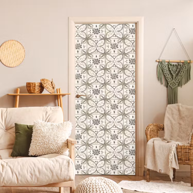 Antiek - Tegel - Beige deurposter klein 289 -sfeer2