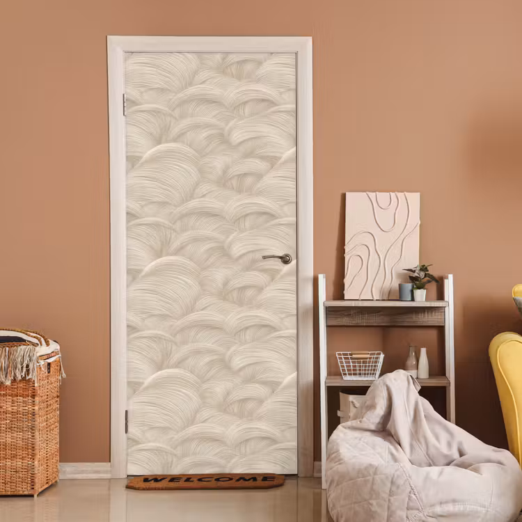 Bogen - Patroon - Beige deurposter klein 289 -sfeer1