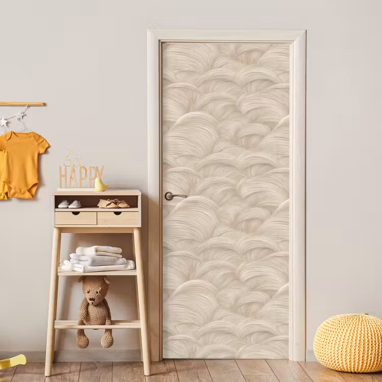 Bogen - Patroon - Beige deurposter klein 289 -sfeer4