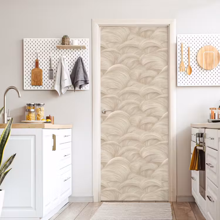 Bogen - Patroon - Beige deurposter klein 289 -sfeer5